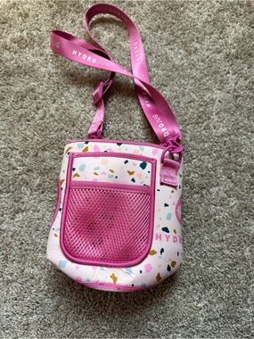HydroJug Pink Terrazzo Crossbody Bottle Carrier